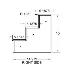 BarProducts Handcrafted Wooden Liquor Bottle Shelves - Handcrafted In The USA - 3 Tier - Natural - Size Variants 11 BarProducts Handcrafted Wooden Liquor Bottle Shelves - Handcrafted In The USA - 3 Tier - Natural - Size Variants