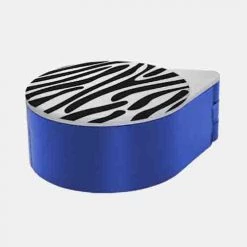 BarProducts.com Glass Rimmer Lid - Zebra Pattern BAR SUPPLIES