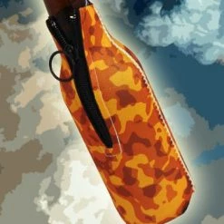 BarProducts.com Bottle Cooler - Zipper Style - Camo Blaze