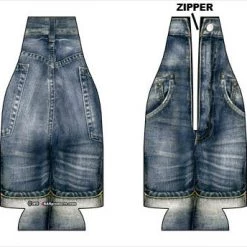 BarProducts.com Bottle Cooler - Zipper Style - Denim