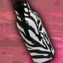 BarProducts.com Party Supplies Bottle Cooler - Zipper Style - Zebra