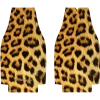 BarProducts.com Custom Coasters / Coolers Kolorcoat™ Zipper Bottle Cooler - Leopard